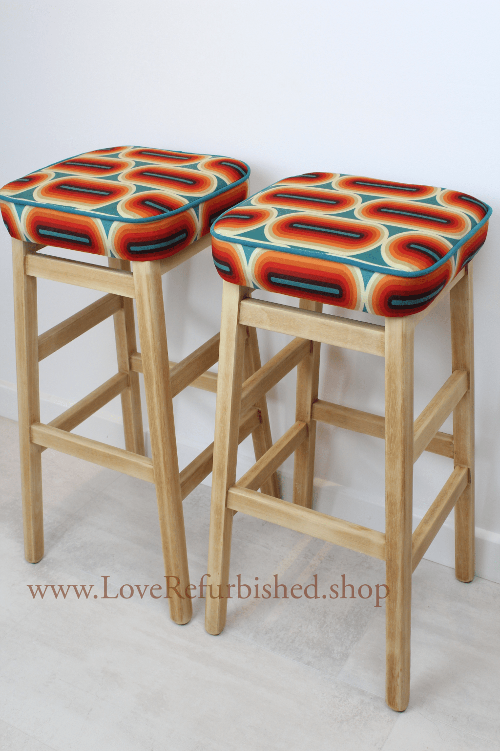SOLD – Restored Retro Style Bar Stools